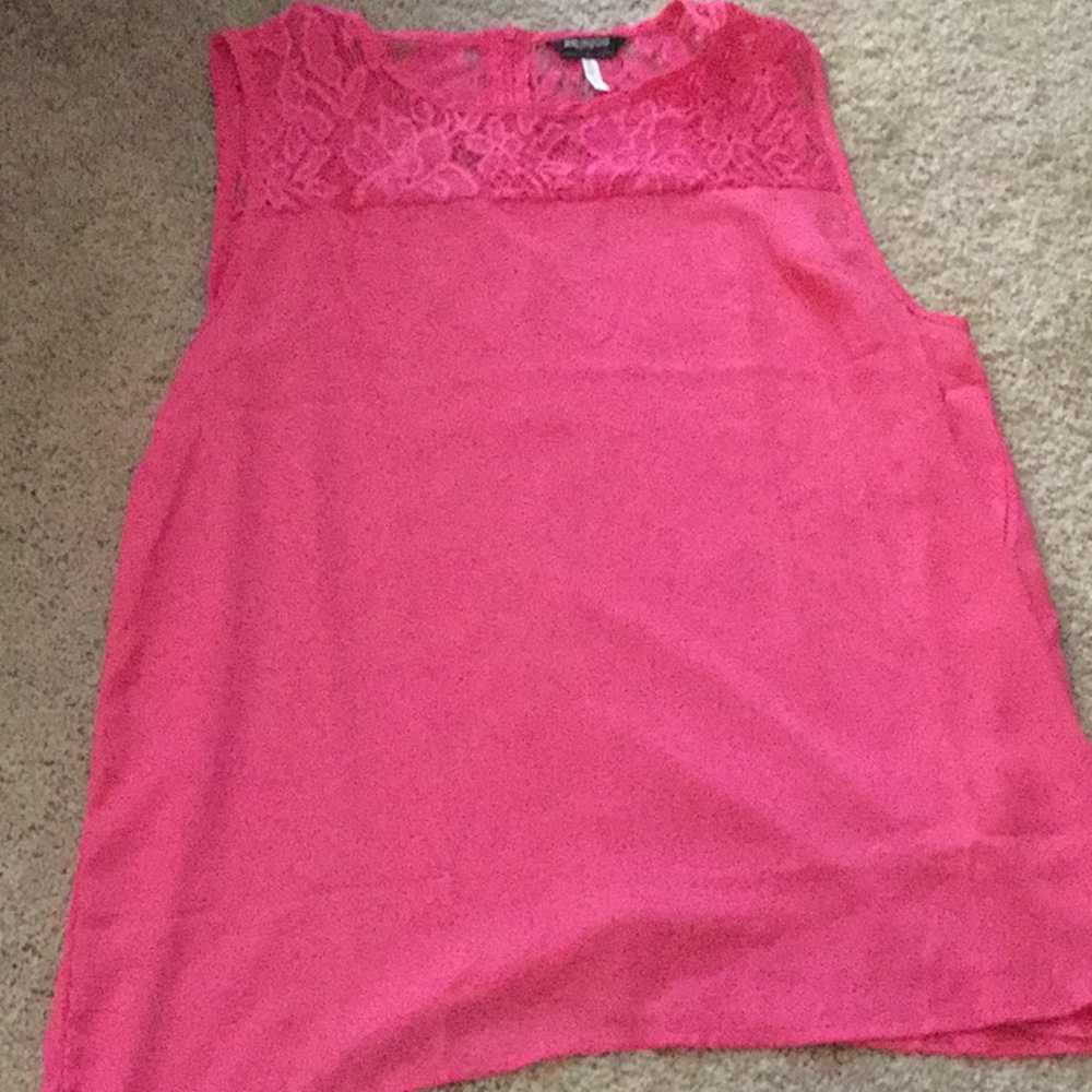 Hot pink tank top